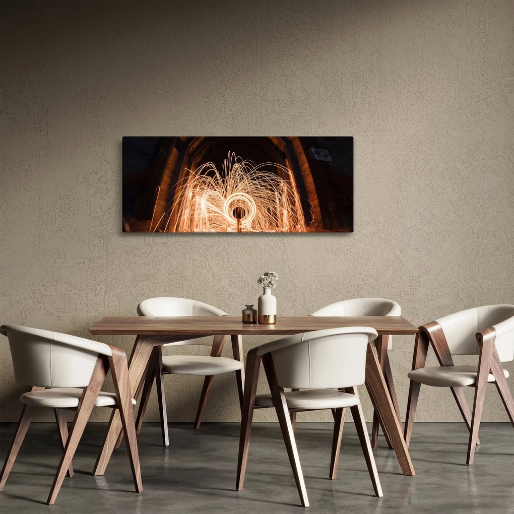 Kép - Fényes show a síneken (120x50 cm)
