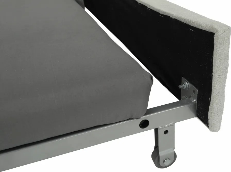 Ülőgarnitúra tárolóhellyel, világosszürke, szövet, jobbos, BUTON R