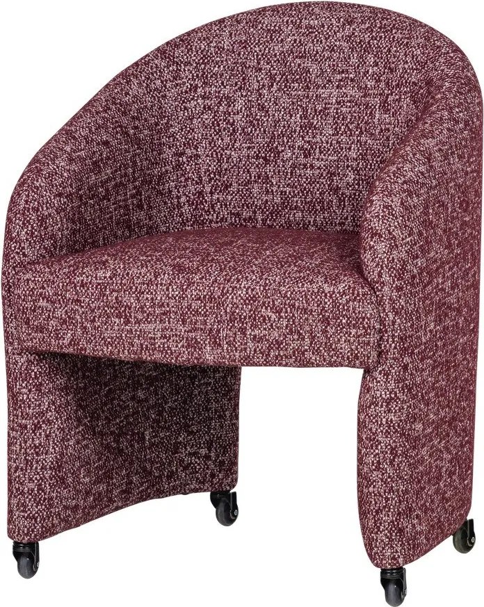 Borvörös kárpitozott irodai szék Cordo – WOOOD