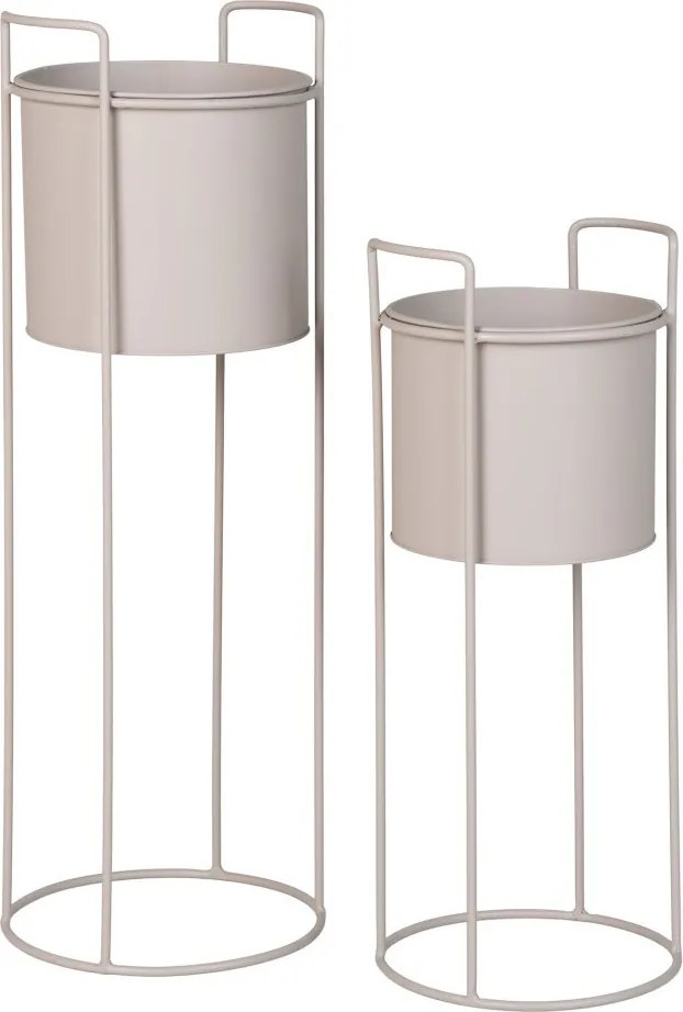 Rabo virágcserép, acél, homok, 2db