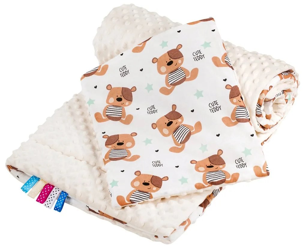 Kétoldalas együttes Minka New Baby babakocsiba teddy bézs