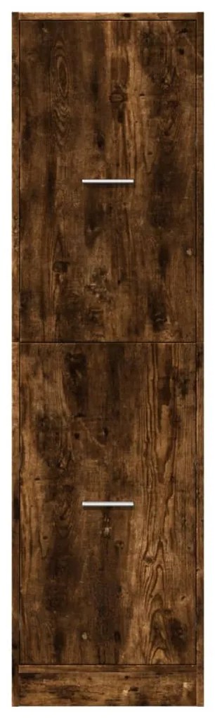 füstös tölgy színű szerelt fa patikaszekrény 40 x 41 x 144,5 cm