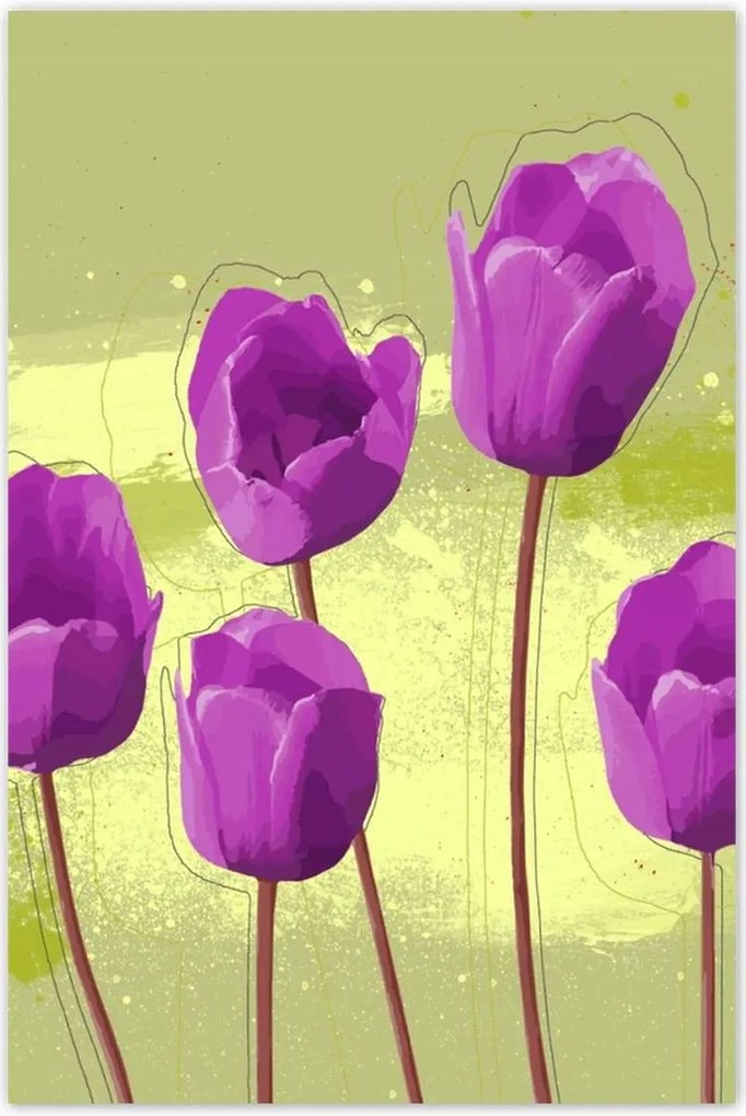 Poszterek 60x90 Pipacsok Modern grafika