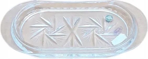 Kristály tálca ovális