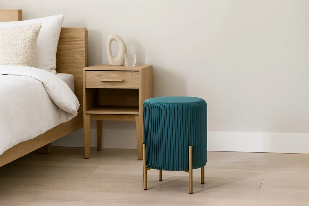 Kerek puff lábakon 28 x 42 cm