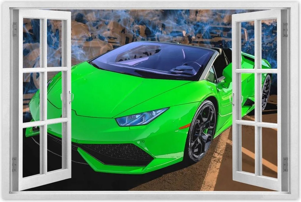 Poszterek 120x80 Zöld sportautó