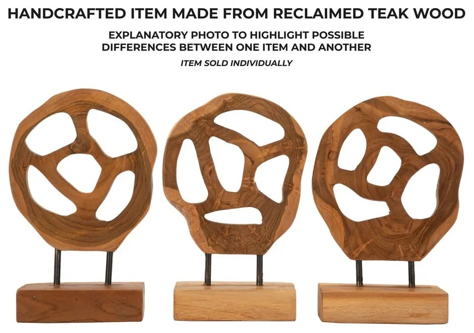 Fa szobor (magasság 27 cm) Lubang – Mauro Ferretti