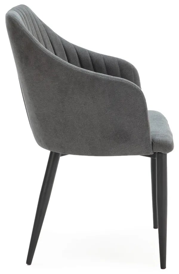 Sötétszürke kárpitozott étkezőfotel szett 2 db-os Nadi – Marckeric