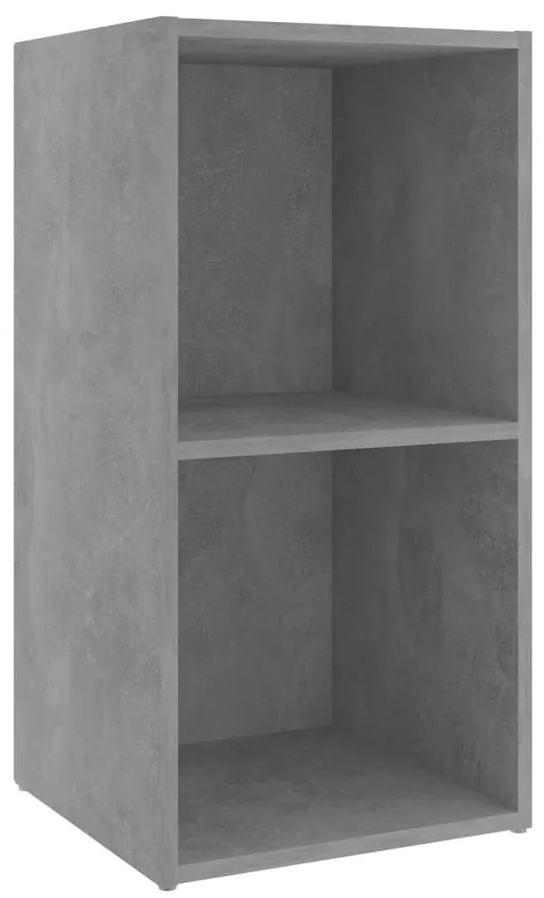 4 db betonszürke szerelt fa TV-szekrény 72 x 35 x 36,5 cm