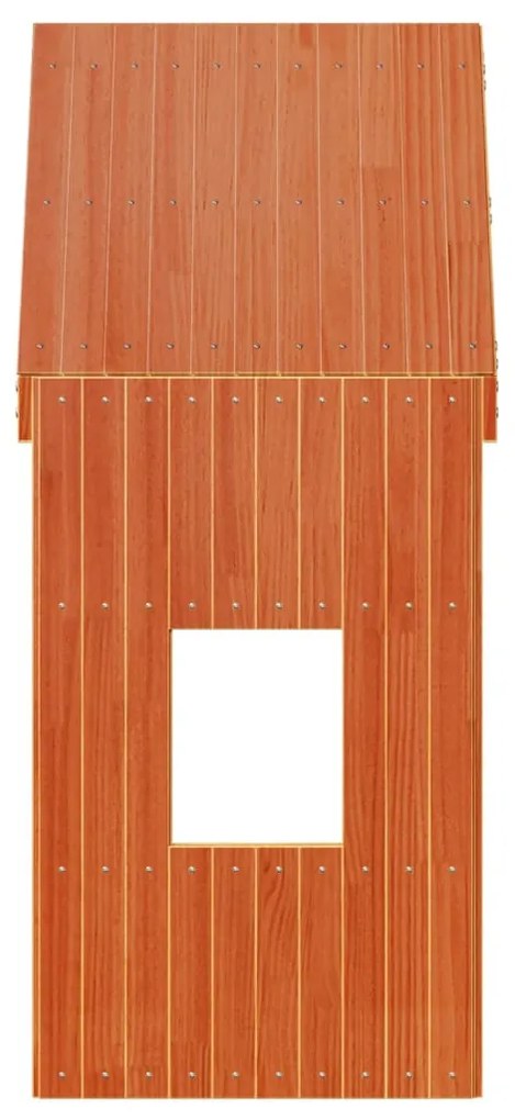 viaszbarna tömör fenyőfa gyerekágytető 60 x 99 x 139,5 cm