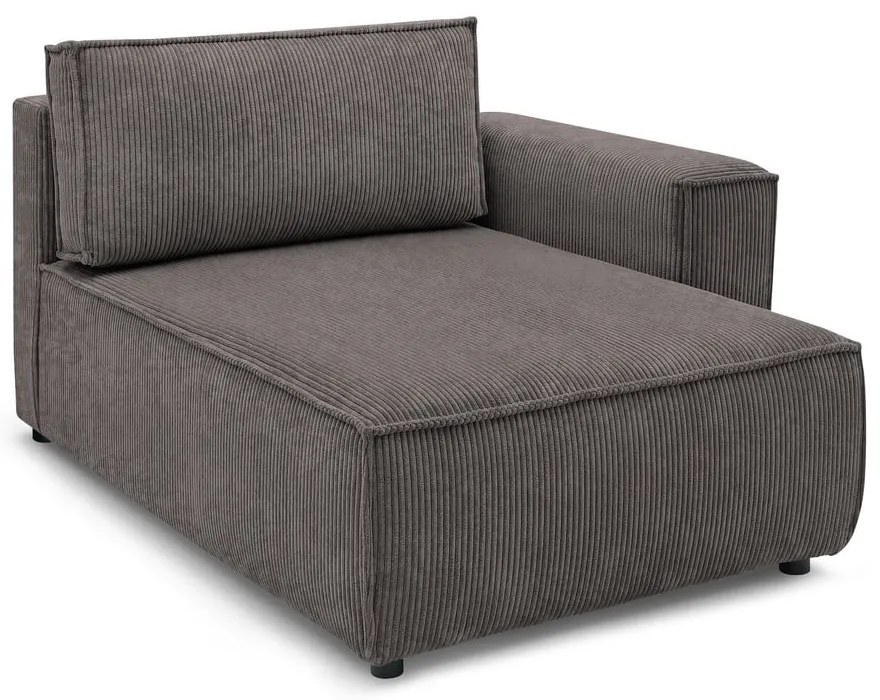 Világosbarna kordbársony kanapé modul (jobb oldali) Nihad modular – Bobochic Paris