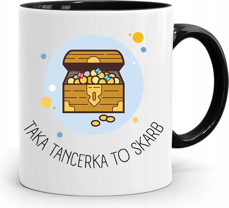 Táncosnőnek Fekete Bögre Születésnapi Ajándéknak, fényképes nyomattal