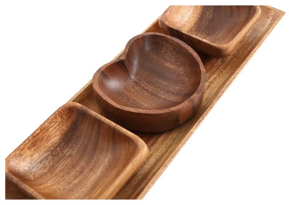 4 db szervírozó tálka tálcával Kora – Premier Housewares