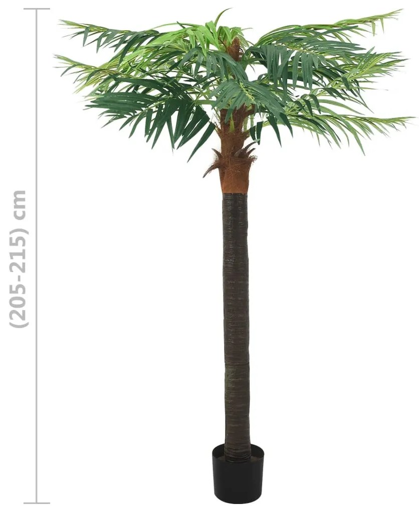 zöld cserepes műdatolyapálma 215 cm