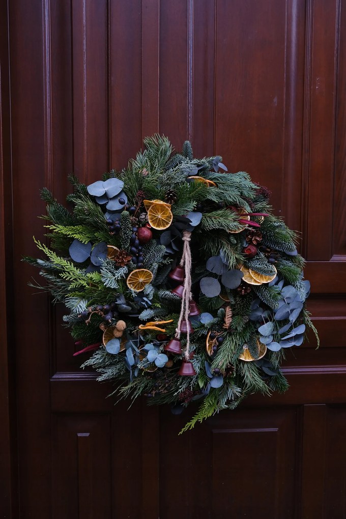 Nobilis Természetes Fenyőből Készült Karácsonyi Koszorú, 30cm , Karácsony