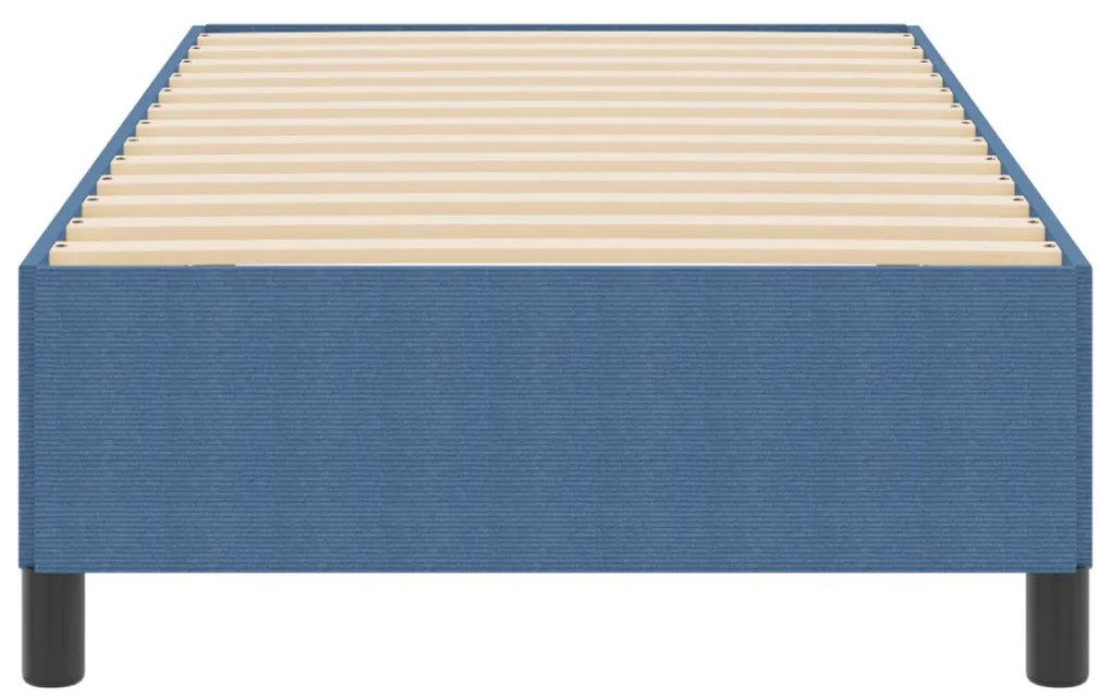 vidaXL Ágykeret Kék 90 x 200 cm Bársony anyag