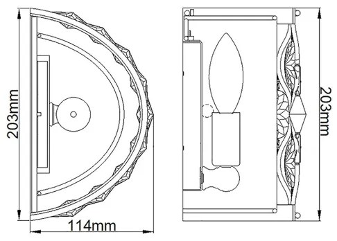 Feiss FE-LUCIA1 - Fali lámpa LUCIA 1xE14/40W/230V