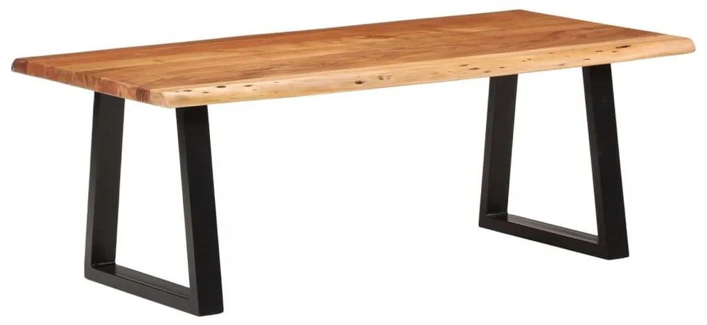Tömör akácfa dohányzóasztal 110 x 55 x 40 cm