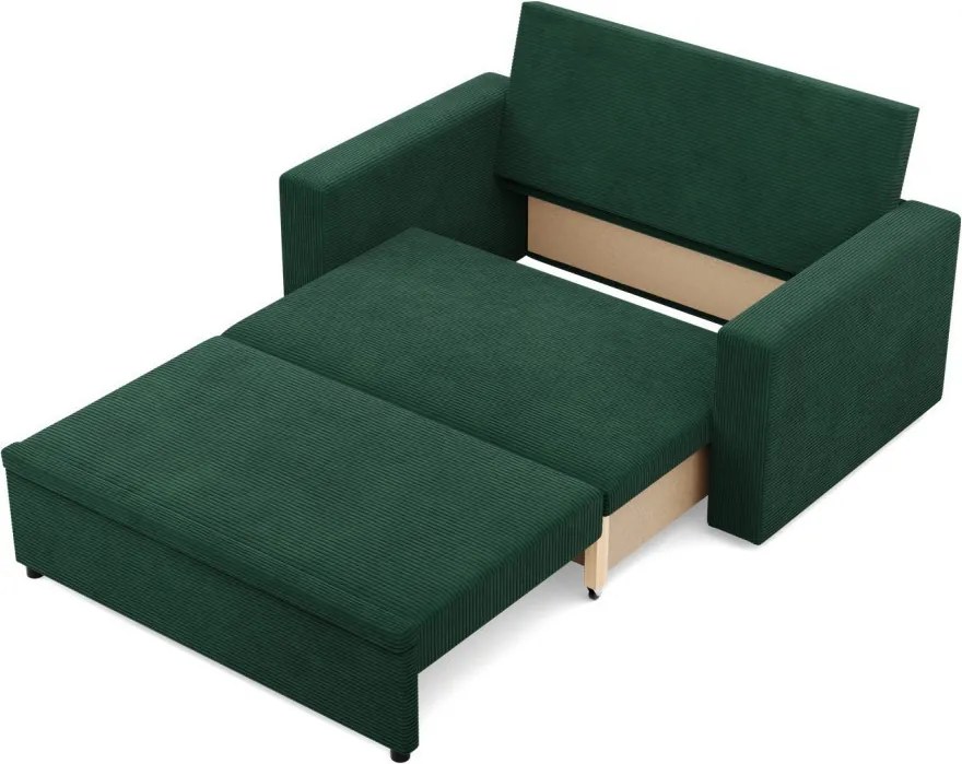 Zeus kanapé, kordbársony, hab töltet, egyenes kartámasz, zöld