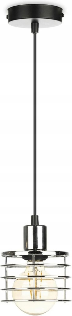 LondonStyle függőlámpa 12 cm ezüst csillár Glamour Nappali modern