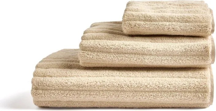 Bézs frottír pamut törölköző 50x90 cm Navira – Kave Home