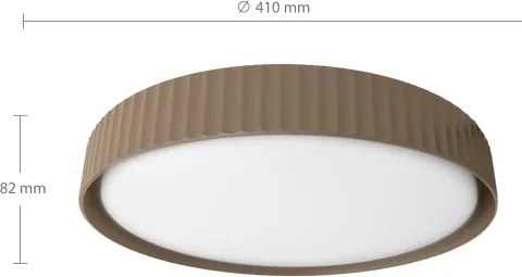 Brilagi - Fényerőszabályozható mennyezeti LED lámpa LUCIA LED/48W/230V átm. 41 cm barna+távirányító