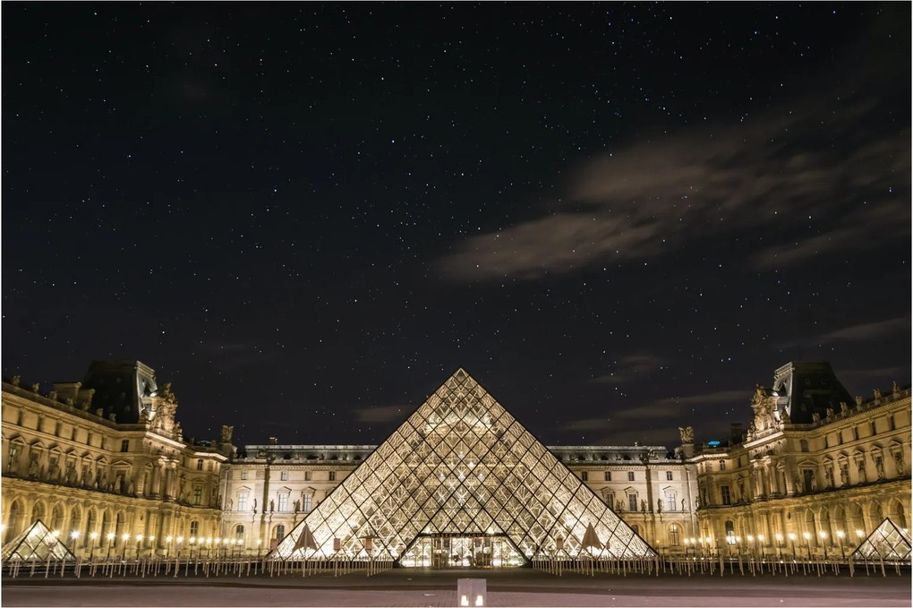 Kép - Louvre éjjel (90x60 cm)