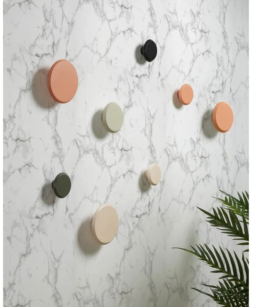 Szürkészöld fali fa akasztó szett 3 db-os Nadua – Kave Home