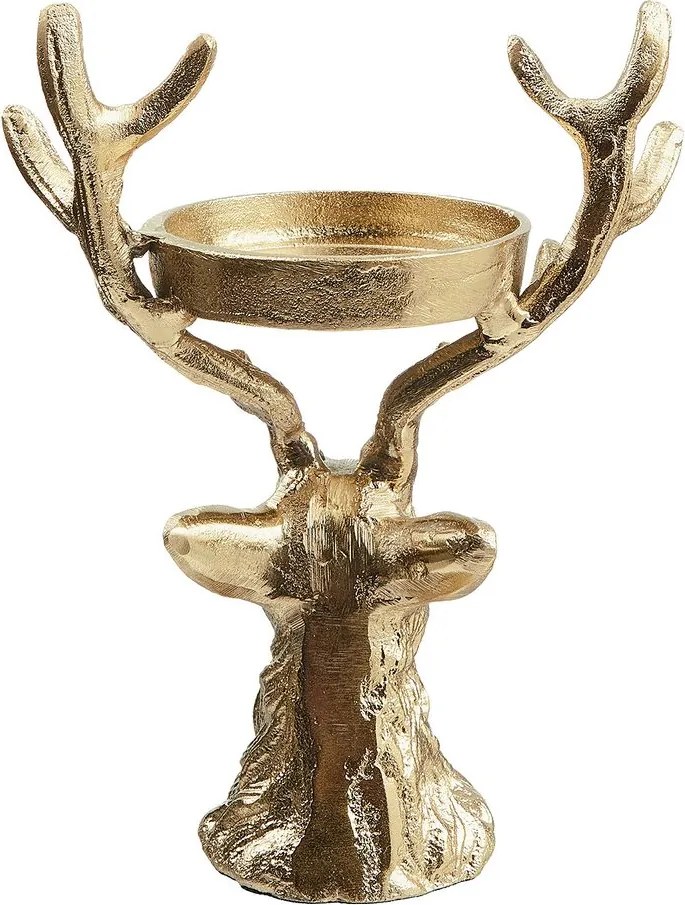 OH MY DEER gyertyatartó, arany 21cm