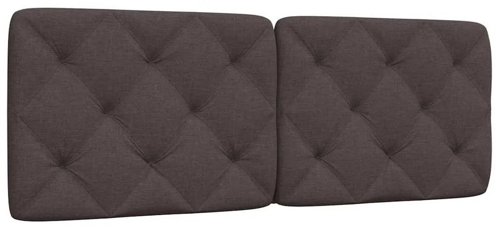 sötétbarna szövet fejtámla párna 140 cm