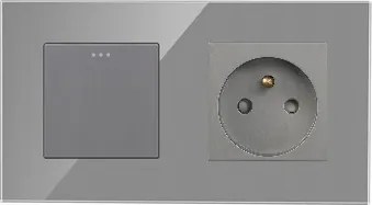 Billentyűkapcsoló Mechanikus Üveg Aljzat Klasszikus Kapcsoló