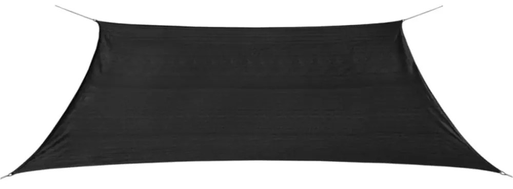 2x4 m négyszögletes antracit HDPE napernyő