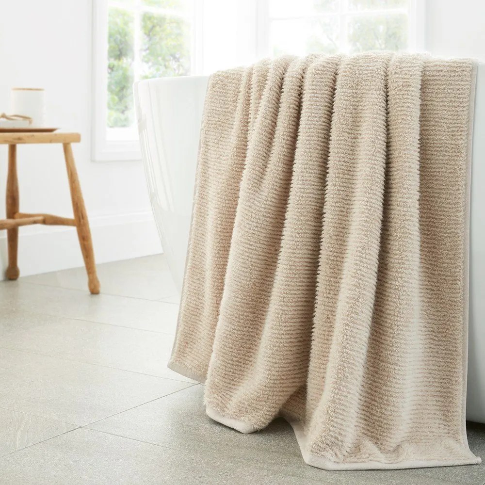 Bézs pamut fürdőlepedő 70x127 cm Soft Zero Twist Spa Towel – Bianca