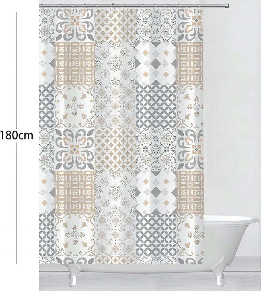 Restaer vinil zuhanyfüggöny 180 x 180 cm