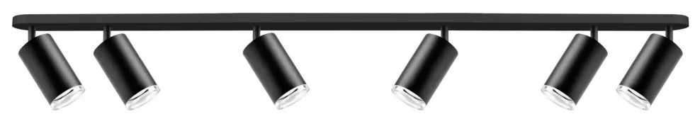 LED RGBW dimmelhető fürdőszobai beépíthető spotlámpa TURYN 6xGU10/6,5W/230V IP44 fekete