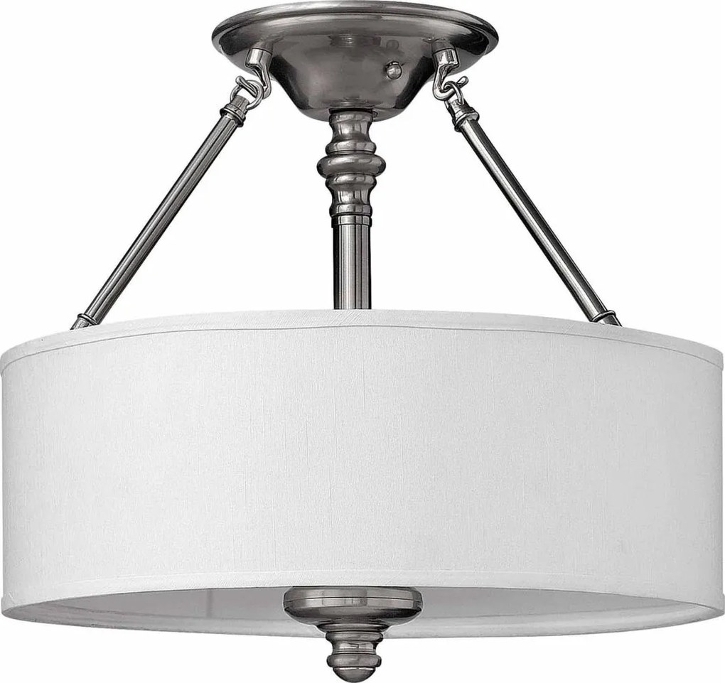 Hinkley HK-SUSSEX-SF - SUSSEX felületre szerelhető csillár, 3x E27/60W/230V, matt króm