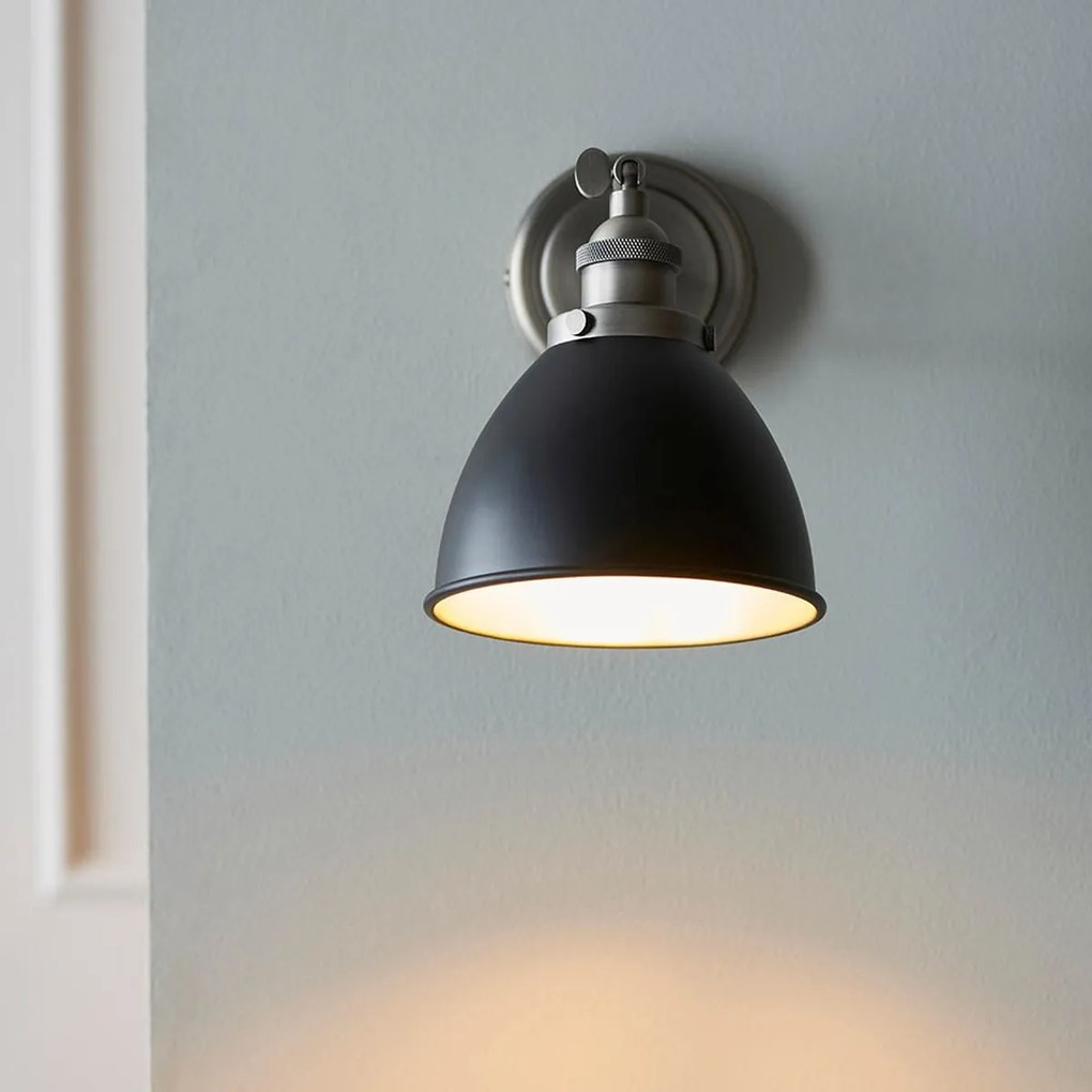 Endon loft fali lámpa franklin fekete antik ón end98751