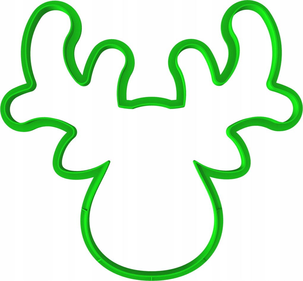 Karácsonyi Mézeskalács Forma Karácsonyi Nagy XXL Rénszarvas 14cm