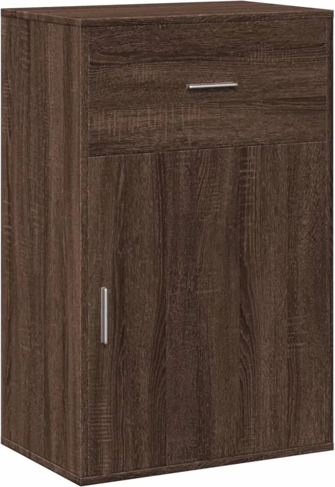 vidaXL barna tölgy színű szerelt fa tárolószekrény 56,5 x 39 x 90 cm