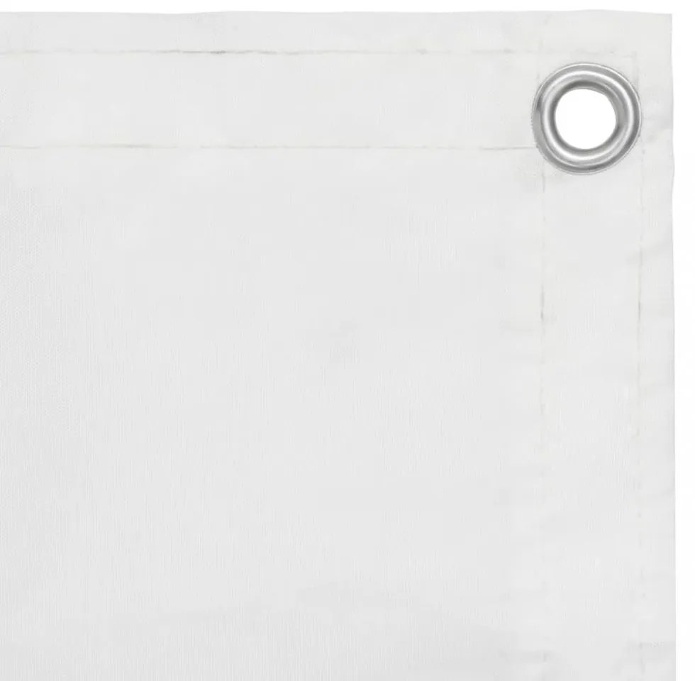 fehér oxford-szövet erkélyparaván 120 x 400 cm
