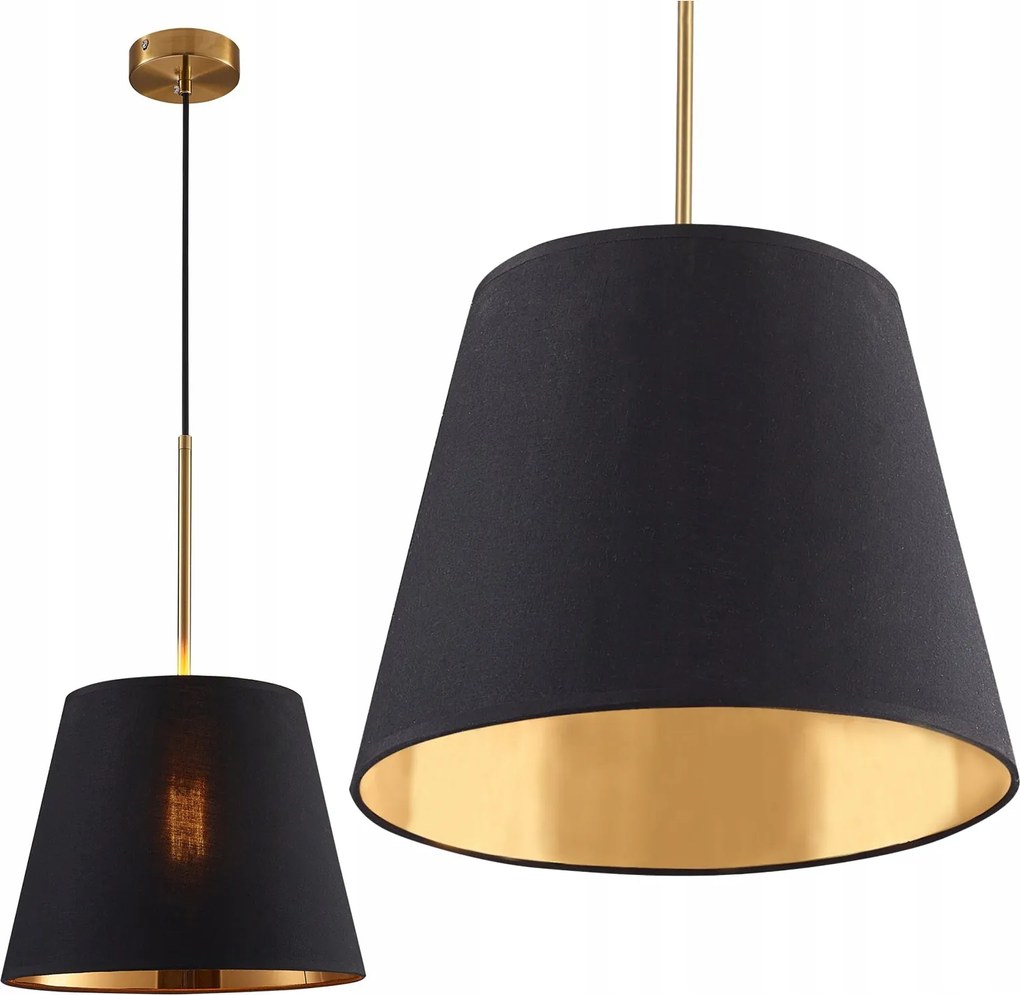 Elena Sanico Fekete-Arany Függő Mennyezeti Lámpa E27 Goldlux