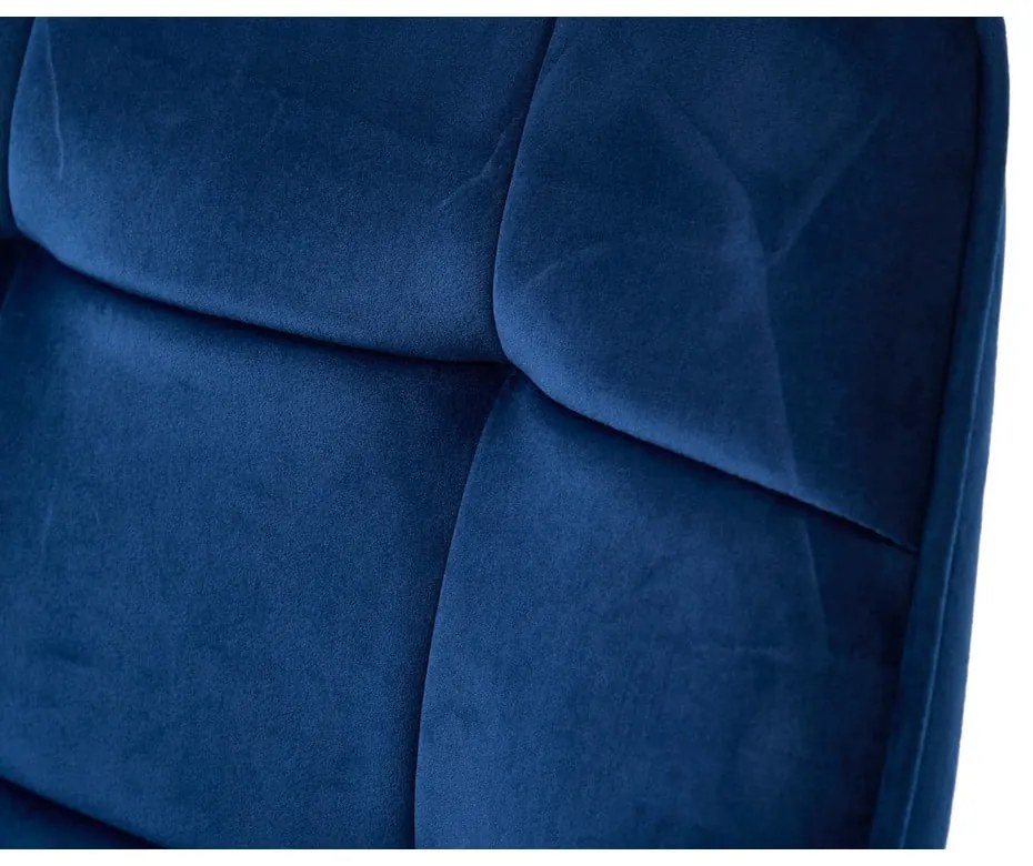 Sötétkék kárpitozott karfás étkezőfotel szett 2 db-os Nolan Square – Unique Furniture