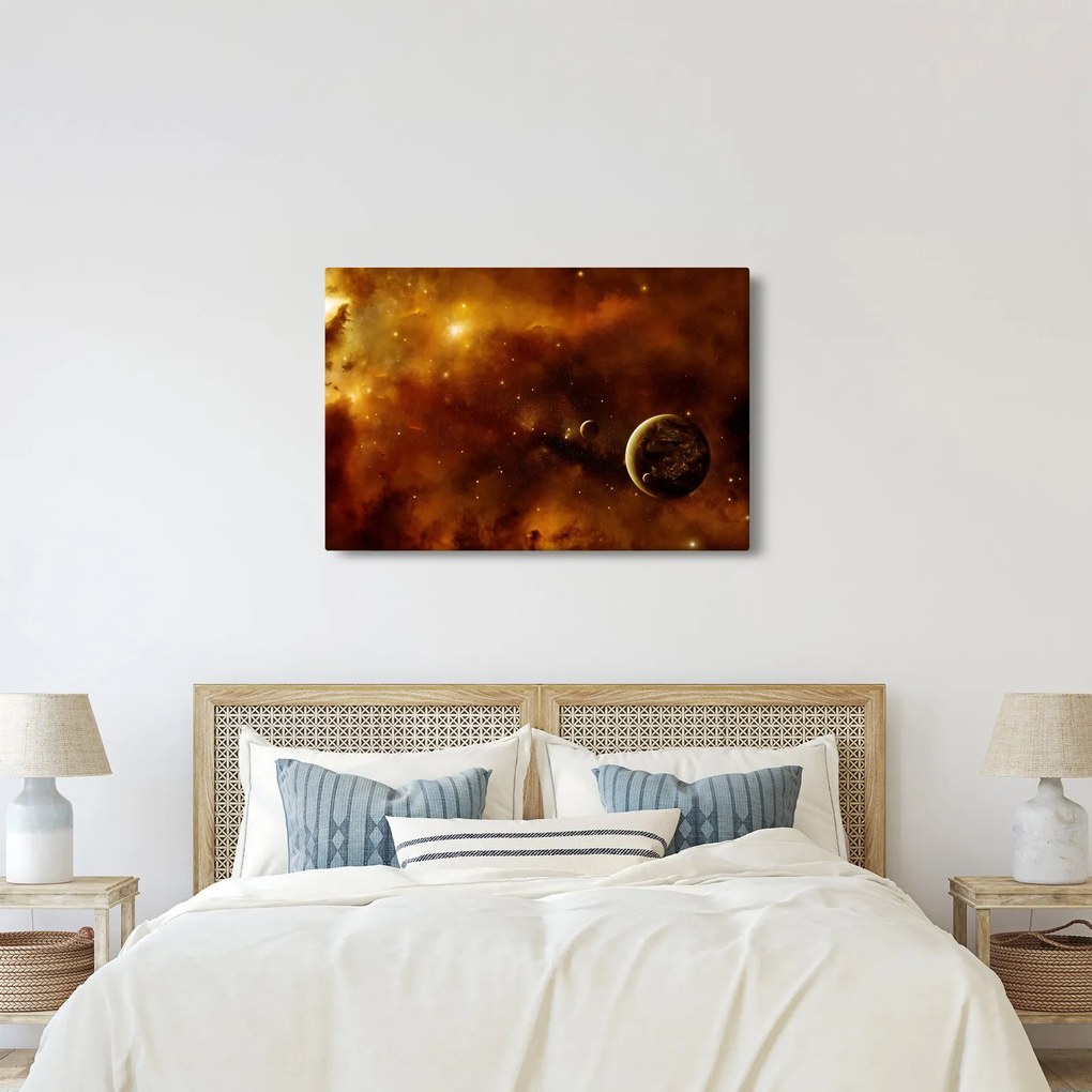 Kép - Bolygók köddel (90x60 cm)