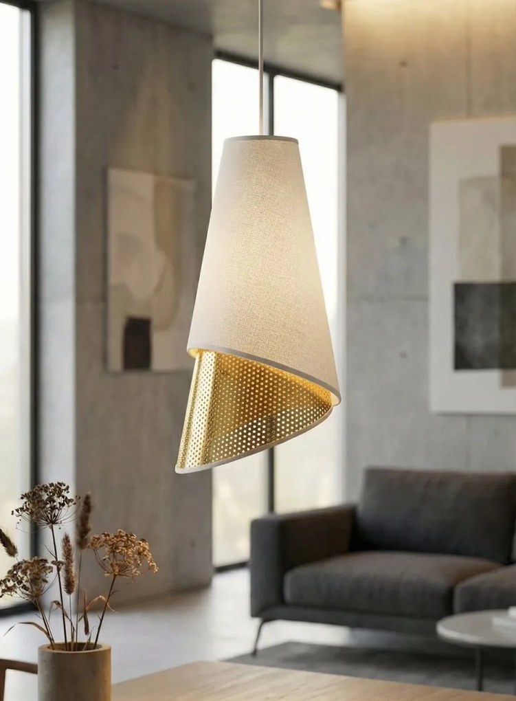 Emibig modern függeszték moda fehér arany emi1618/3