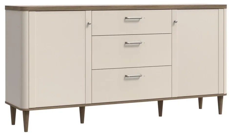 VIRO fiókos komód barna/bézs