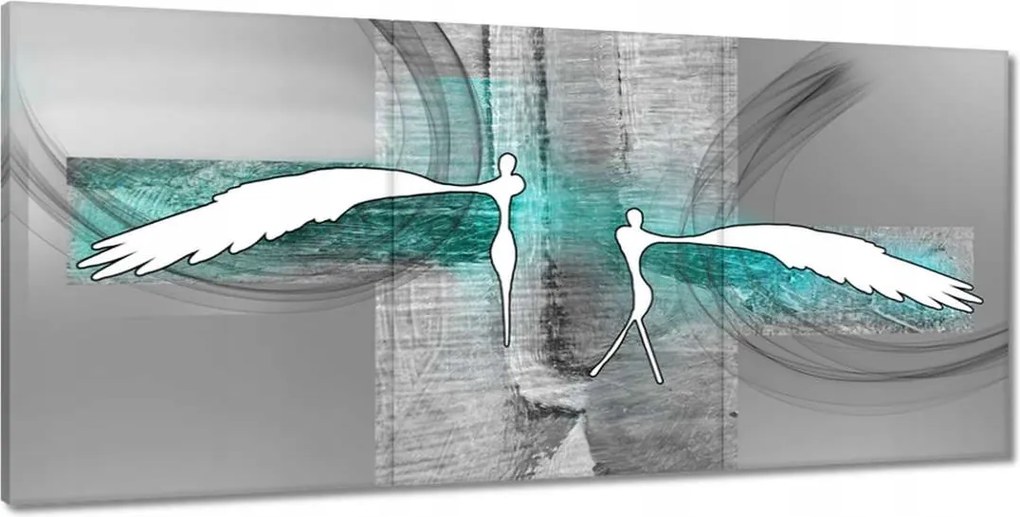 Festmények 210x100 Angyalok a hálószobába Türkiz