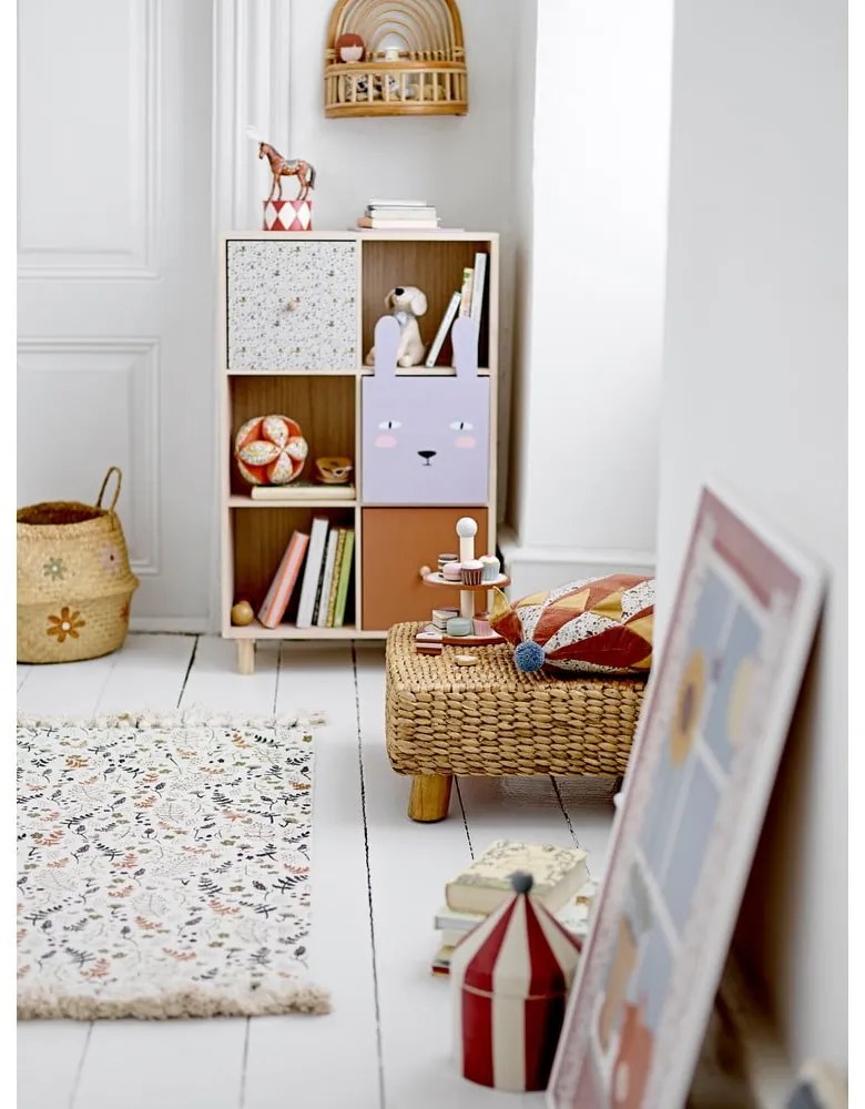 Natúr színű rattan gyerek polc Preet – Bloomingville Mini