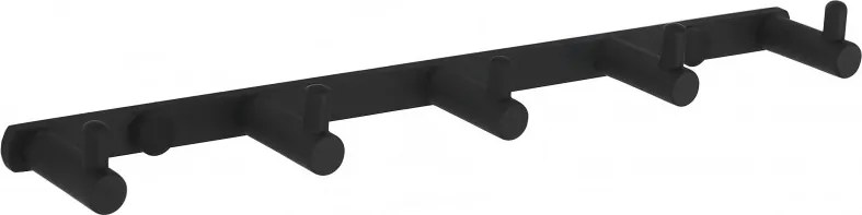 Mexen törölköző kampó öt tartóval, fekete - 709165-70