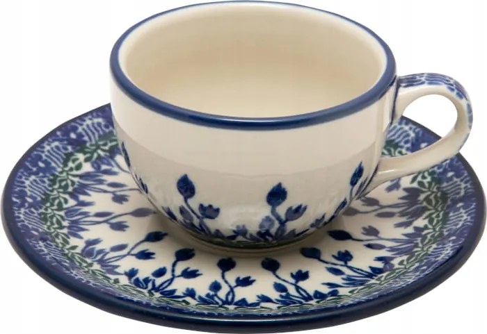 100 ml-es eszpresszó csésze csészealjjal Ceramika Artystyczna Bolesławiec 1825