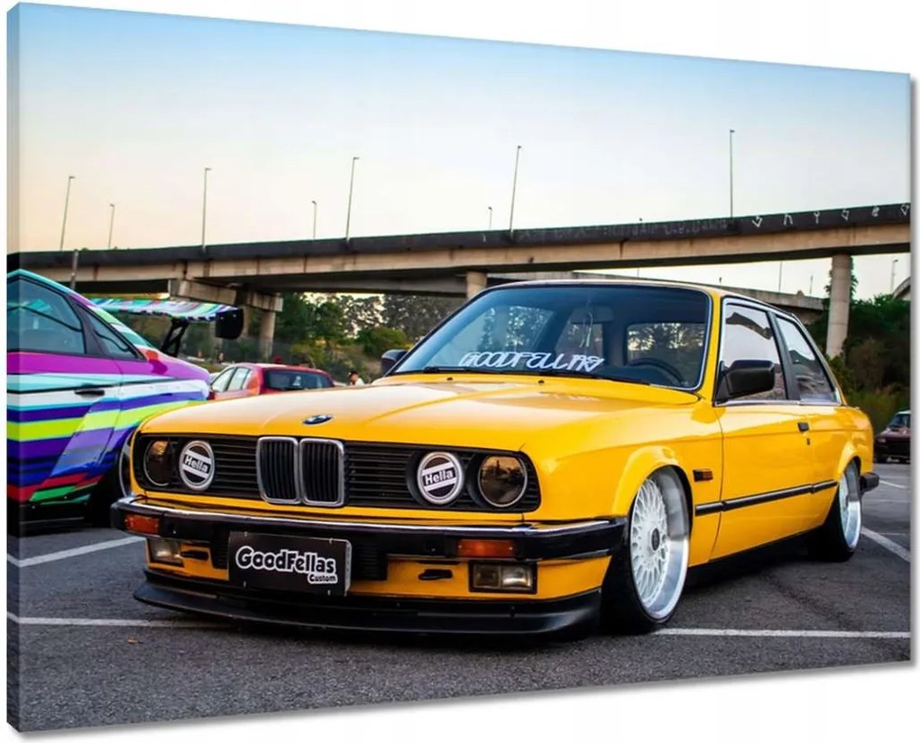 Vászonkép 70x50 Sárga Bmw Hármas 3 Talaj